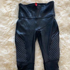 Spanx Moto-style Shimmer Leggings
